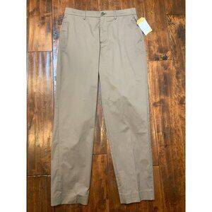 Berwich Fawn Brown Chicca Long Straight Dress Pants, Size 6 | 40